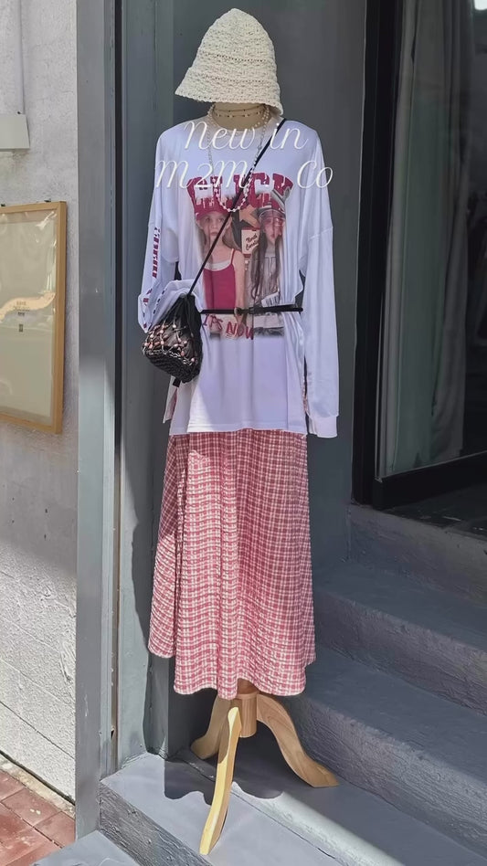 女仔圖案兩側開叉Top