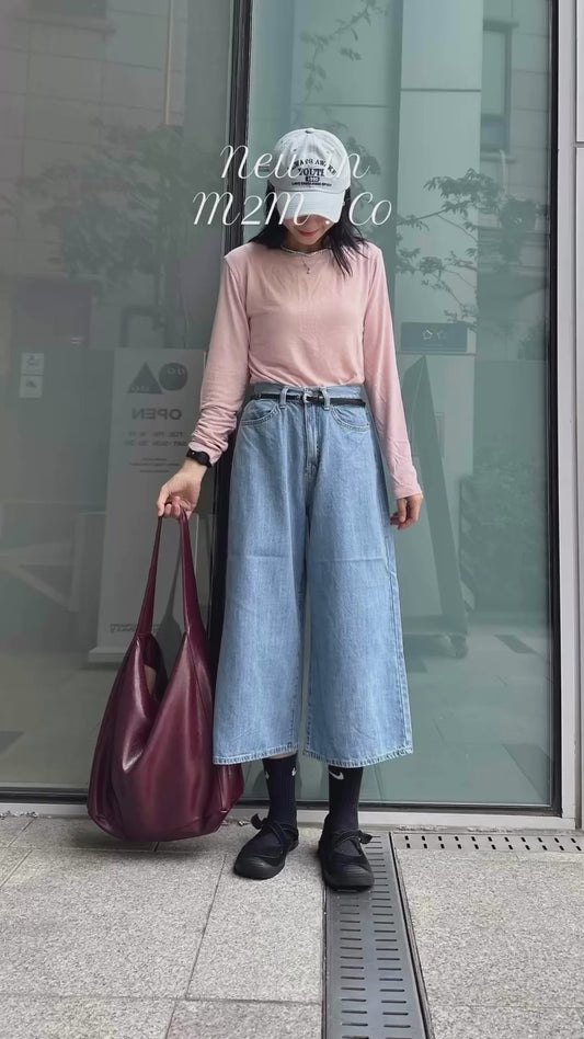 預訂款*薄牛仔7分褲