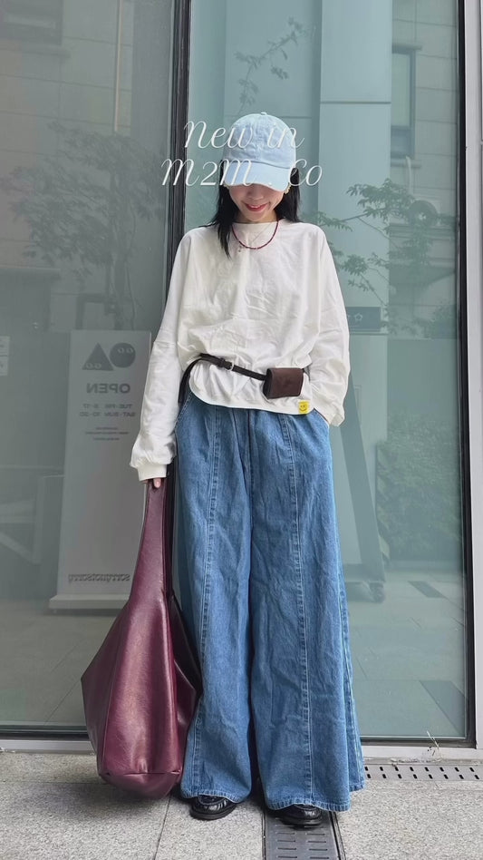 預訂款*純色cotton悠閑Top