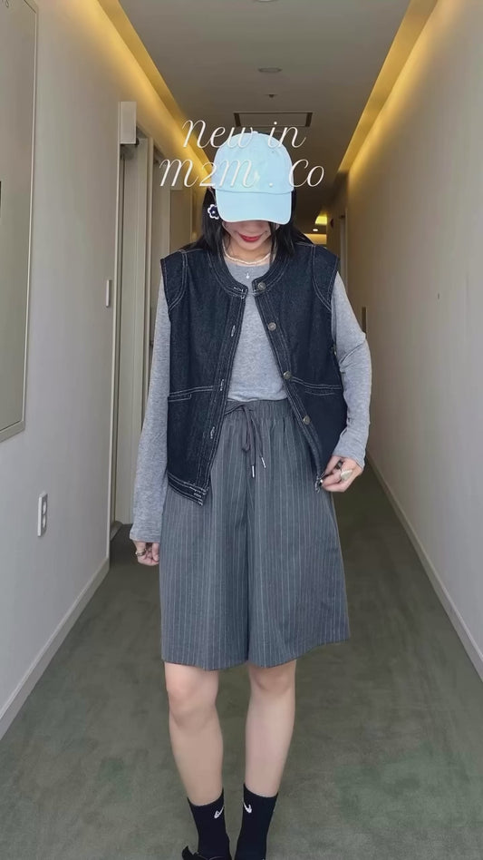 原色牛仔背心